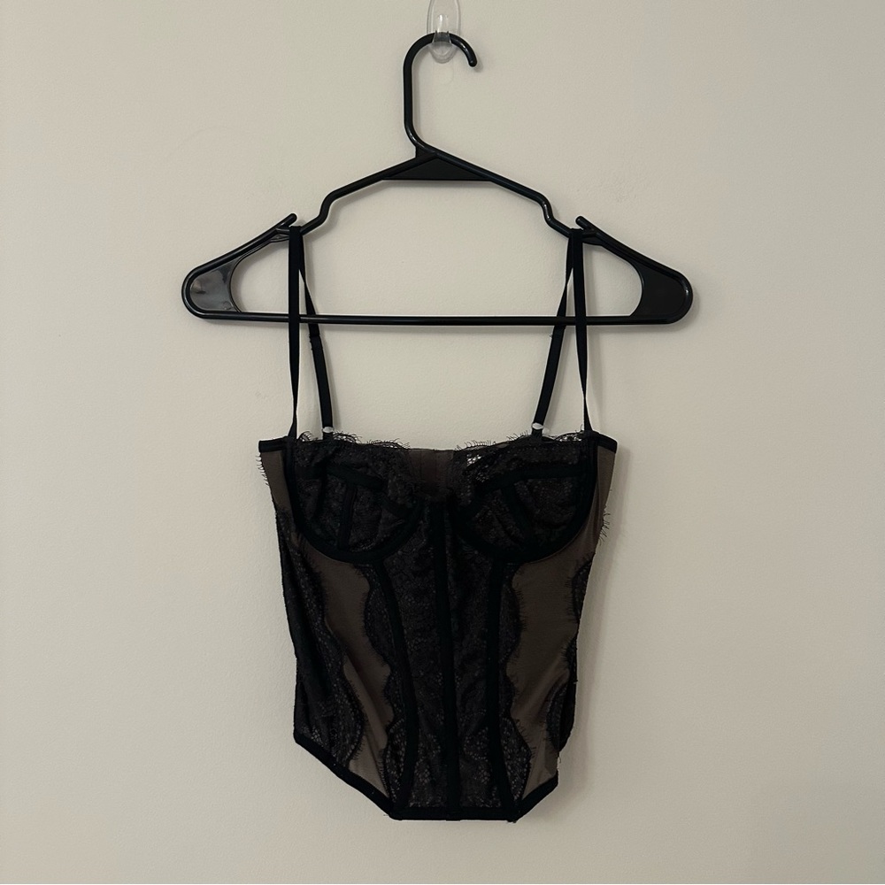 Urban Outfitters Out from Under Modern Love Black Corset